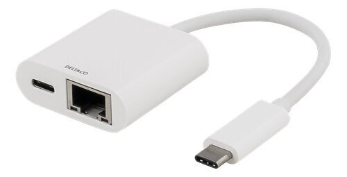 Deltaco USBC-GIGA2, RJ45, USB-C цена и информация | USB jagajad, adapterid | kaup24.ee