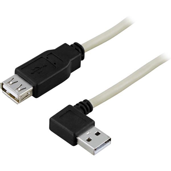 Deltaco USB2-102A, USB 2.0, 0.2m hind ja info | Kaablid ja juhtmed | kaup24.ee
