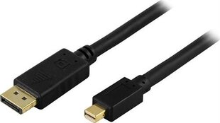 Deltaco DP-1111, DisplayPort, Mini DisplayPort, 1m hind ja info | Kaablid ja juhtmed | kaup24.ee