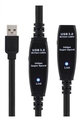 Deltaco USB3-1006, USB-A, 10м цена и информация | Кабели и провода | kaup24.ee