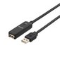 Deltaco USB2-EX10M, USB-A, 10 m hind ja info | Kaablid ja juhtmed | kaup24.ee