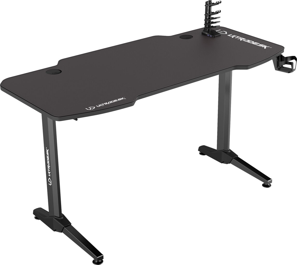 Mängurilaud Ultradesk Frag Black, must hind ja info | Arvutilauad, kirjutuslauad | kaup24.ee