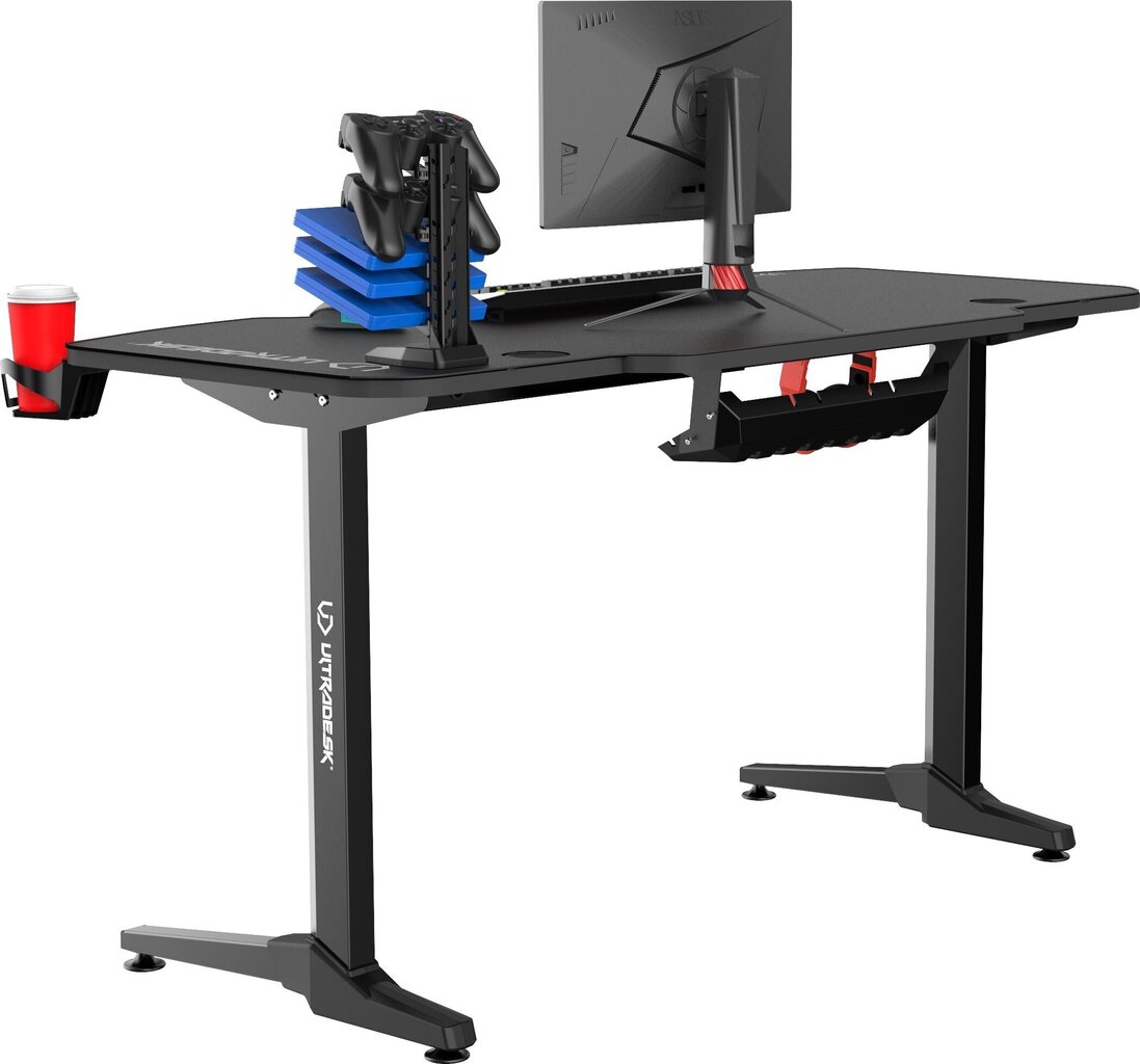 Mängurilaud Ultradesk Frag Black, must цена и информация | Arvutilauad, kirjutuslauad | kaup24.ee