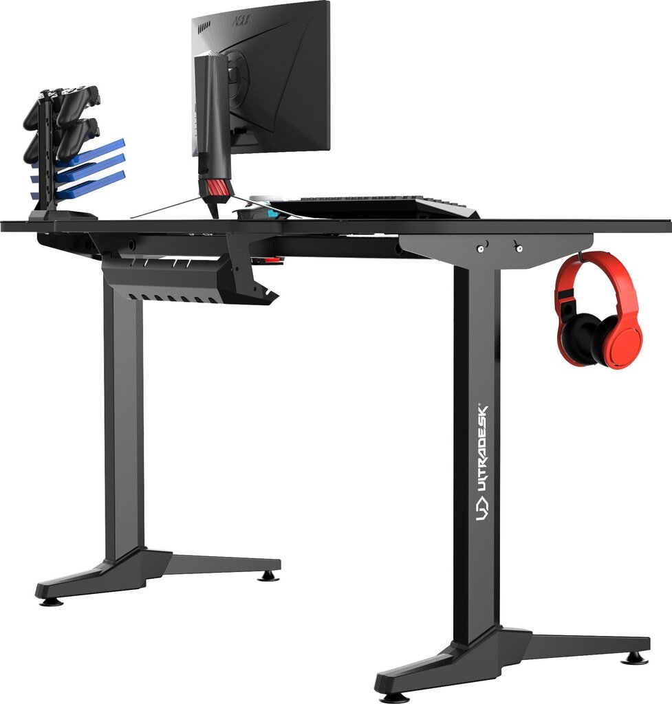 Mängurilaud Ultradesk Frag Black, must цена и информация | Arvutilauad, kirjutuslauad | kaup24.ee