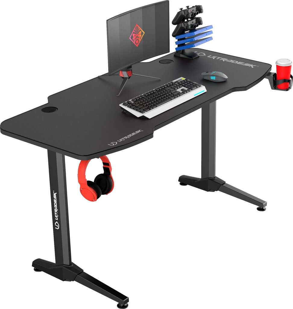 Mängurilaud Ultradesk Frag Black, must цена и информация | Arvutilauad, kirjutuslauad | kaup24.ee