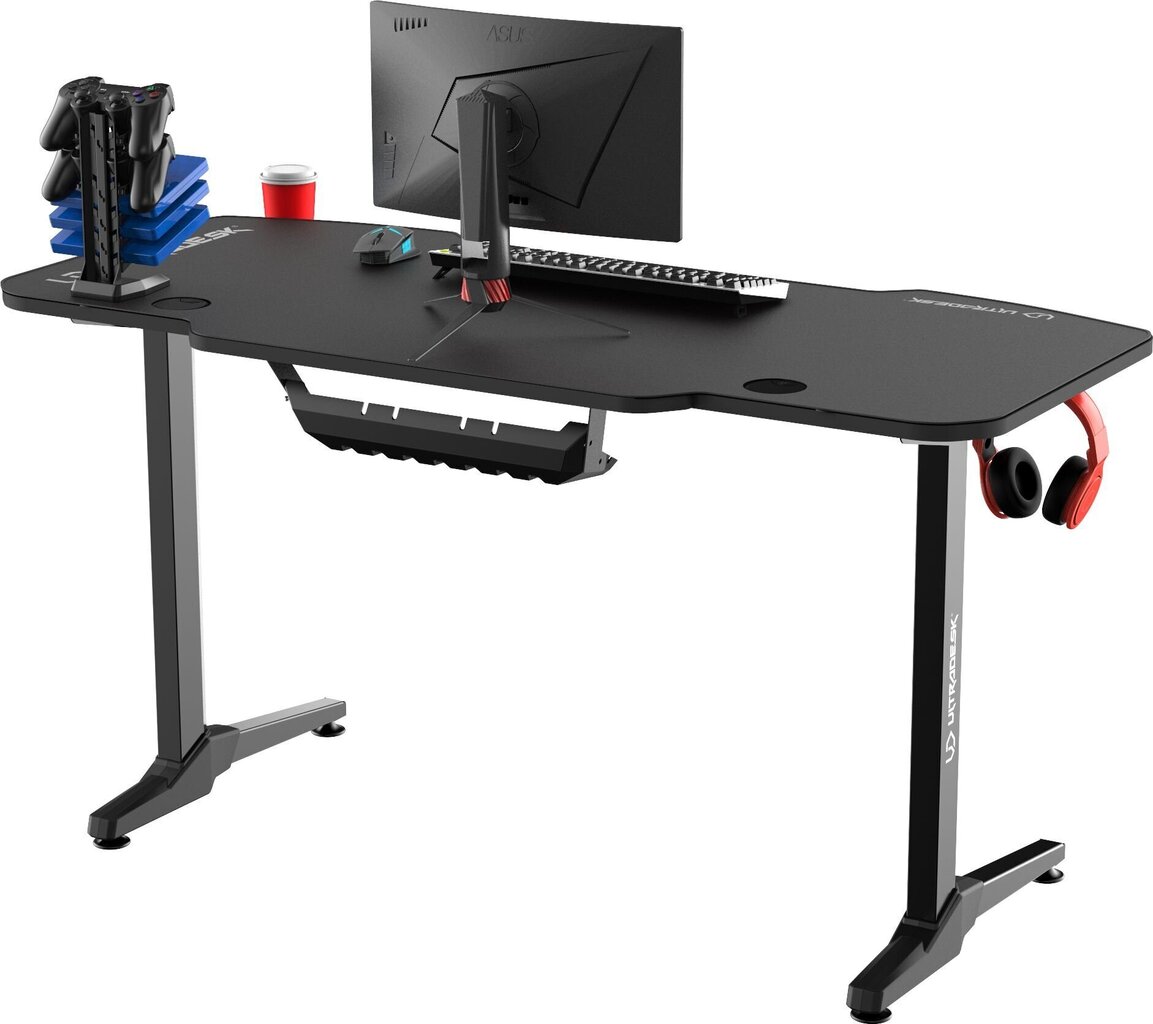 Mängurilaud Ultradesk Frag Black, must цена и информация | Arvutilauad, kirjutuslauad | kaup24.ee