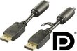 Deltaco DP-1010, DisplayPort, 1m цена и информация | Kaablid ja juhtmed | kaup24.ee