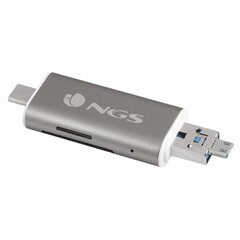 Считыватель карточек NGS 0042, USB-C цена и информация | Адаптеры и USB-hub | kaup24.ee