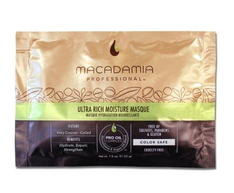 Niisutav juuksemask Macadamia Professional 30 ml цена и информация | Maskid, õlid, seerumid | kaup24.ee