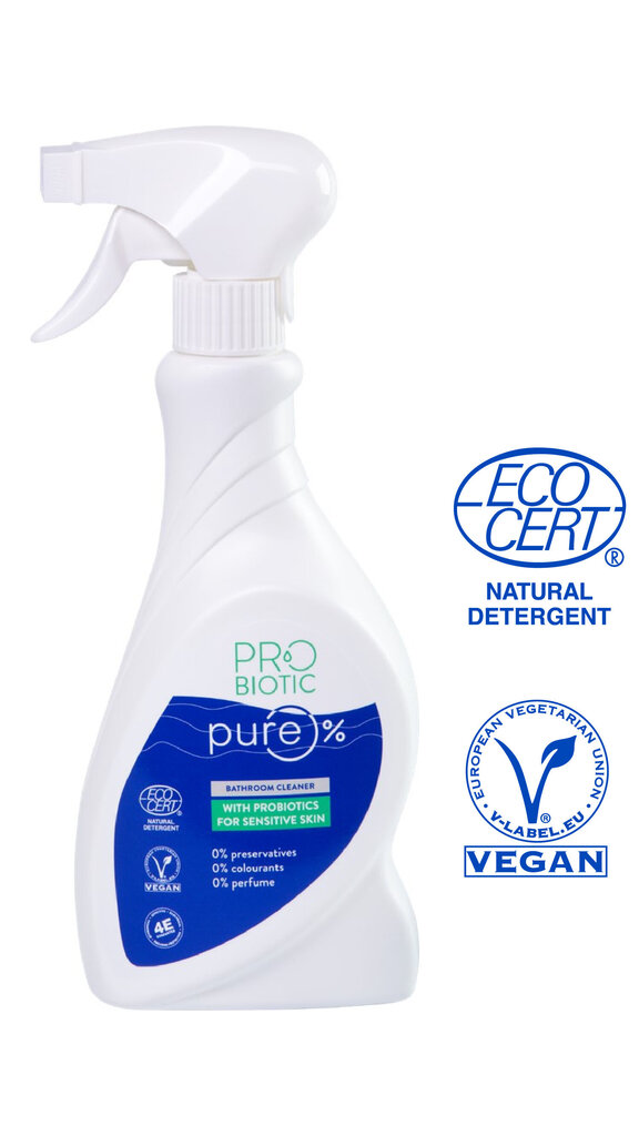 PROBIOTIC Pure vannitoa puhastusvahend probiootikumidega, 500 ml цена и информация | Puhastusvahendid | kaup24.ee