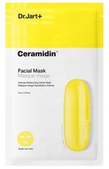 Увлажняющая листовая маска для лица Dr.Jart + Ceramidin Facial Sheet Mask 22 г цена и информация | Маски для лица, патчи для глаз | kaup24.ee