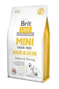 Brit Care Mini Hair & Skin teraviljavaba koeratoit 7 kg цена и информация | Kuivtoit koertele | kaup24.ee