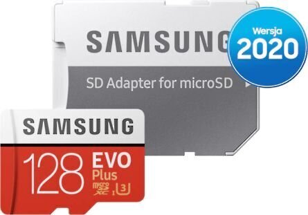 Samsung EVO Plus microSD 2020 128GB mälukaart hind ja info | Mobiiltelefonide mälukaardid | kaup24.ee