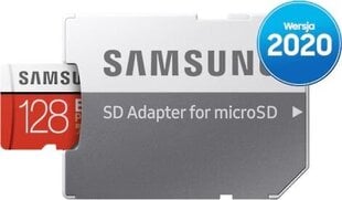 Карта памяти Samsung EVO Plus microSD 2020, 128 Гб цена и информация | Карты памяти | kaup24.ee