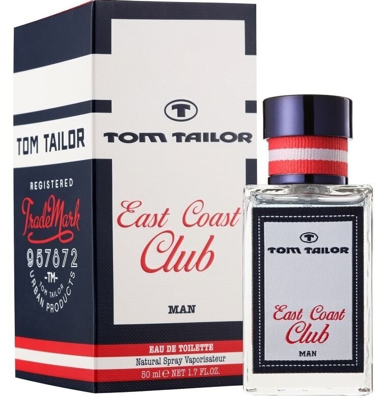 Tualettvesi meestele Tom Tailor East Coast Club Man EDT 50 ml hind ja info | Meeste parfüümid | kaup24.ee