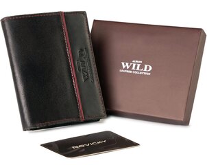Мужской бумажник из натуральной кожи Always Wild, черный цена и информация | Мужские кошельки | kaup24.ee