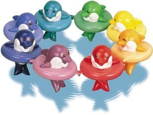 TOMY игрушка для ванной Delfiin, 6528 цена и информация | Drewniana Wieża Piramida Kura Nakładanie Kolorowych Kwadratów LD-15 15276 | kaup24.ee