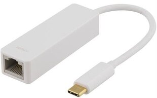 Deltaco USBC-GIGA1, RJ45/USB-C, 0.1 m цена и информация | Кабели и провода | kaup24.ee