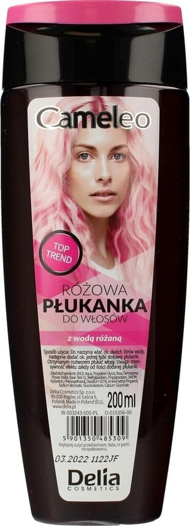 Juuksehooldusvedelik Delia Cosmetics Cameleo, roosa, 200 ml hind ja info | Juuksevärvid | kaup24.ee