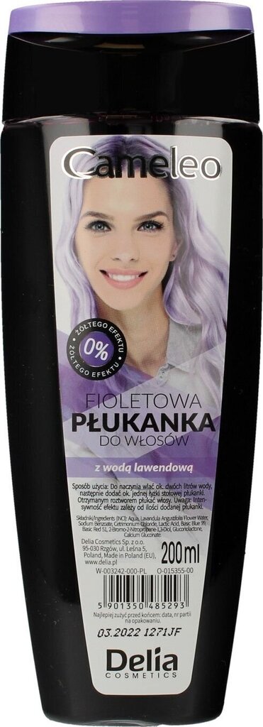 Juuksehooldusvedelik Delia Cosmetics Cameleo, lilla, 200 ml цена и информация | Juuksevärvid | kaup24.ee