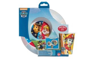 Laste sööginõude komplekt Paw Patrol, 3 osaline цена и информация | Посуда, тарелки, обеденные сервизы | kaup24.ee