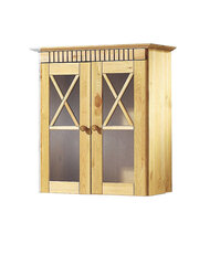Подвесной шкафчик для ванны Notio Living Rico, коричневый цена и информация | Шкафчики для ванной | kaup24.ee