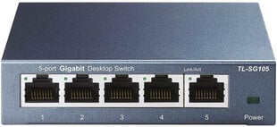 Etherneti lüliti (TL-SG105) Gigabit 5 RJ45 metallporti 10/100/100 hind ja info | Lülitid (Switch) | kaup24.ee