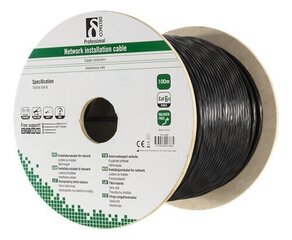 Deltaco TP-49B, Cat6a, 100m hind ja info | Kaablid ja juhtmed | kaup24.ee