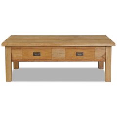 Кофейный столик, массив древесины тика, 100x60x35 см цена и информация | Журнальные столики | kaup24.ee