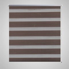 Жалюзи, рулонная штора Zebra, 50 x 100 см, кофейного цвета цена и информация | Рулонные шторы | kaup24.ee