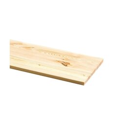 Seinariiul Spaceo Wood 100x20cm, beež цена и информация | Полки | kaup24.ee