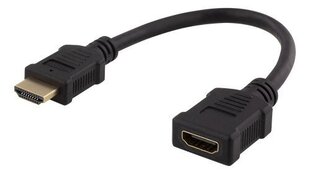 Deltaco HDMI-21F, HDMI, 0.2 м цена и информация | Адаптер Aten Video Splitter 2 port 450MHz | kaup24.ee