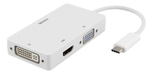 Deltaco USBC-HDMI15, USB-C, HDMI, DVI, VGA hind ja info | USB jagajad, adapterid | kaup24.ee