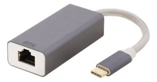 Deltaco USBC-GIGA5, USB-C/RJ45, 0.06 m hind ja info | USB jagajad, adapterid | kaup24.ee