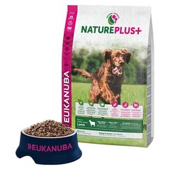 EUKANUBA Nature Plus + корм для всех пород щенков и молодых собак со свежемороженым ягненком 2,3 кг цена и информация | Сухой корм для собак | kaup24.ee