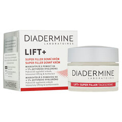 Päevane näokreem kortsudevastane Diadermine Lift+ Super Filler, 50 ml hind ja info | Näokreemid | kaup24.ee