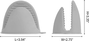 4TK silikoonist kuumakindlad köögikindad, mini kummiahi цена и информация | Кухонные полотенца, рукавицы, фартуки | kaup24.ee