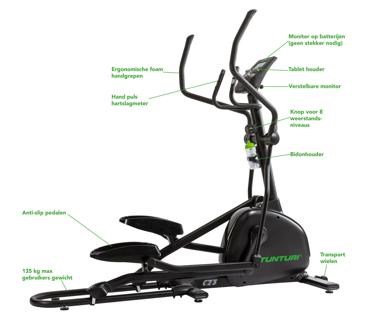 Elliptiline trenažöör Tunturi C25-F Compentence hind ja info | Elliptilised trenažöörid | kaup24.ee