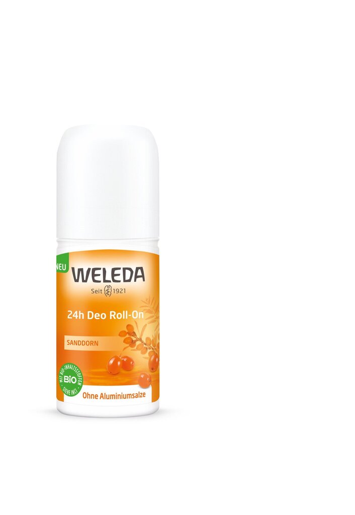 Rulldeodorant astelpajuga Weleda 24h Sanddorn, 50 ml hind ja info | Deodorandid | kaup24.ee