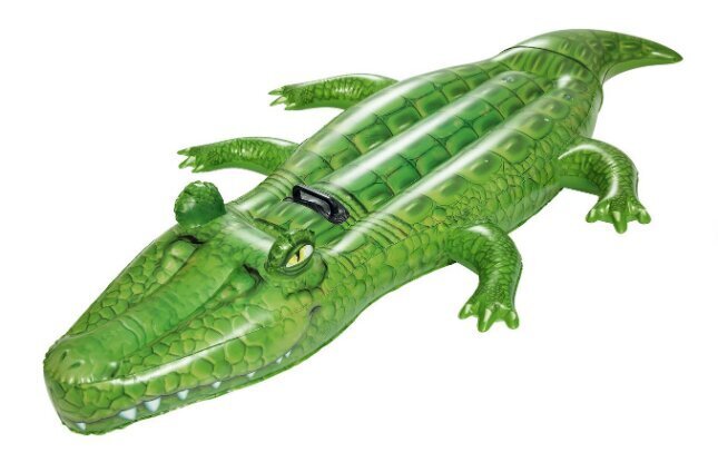 Täispuhutav krokodill BESTWAY 203 cm x 117 cm, 41011 hind ja info | Täispuhutavad veemänguasjad ja ujumistarbed | kaup24.ee
