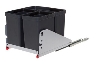 Выдвижной ящик с мусорным контейнером Mewe, 4 детали цена и информация | Мусорные баки | kaup24.ee
