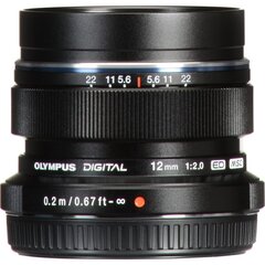 Olympus M.ZUIKO DIGITAL ED 12mm F2 (Black) цена и информация | Линзы | kaup24.ee