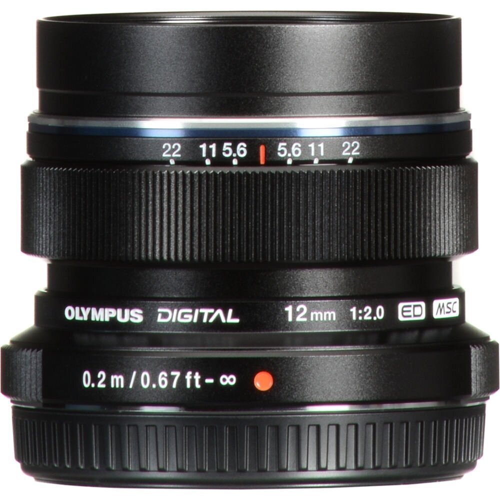 Olympus M.ZUIKO DIGITAL ED 12mm F2 (Black) цена и информация | Objektiivid | kaup24.ee