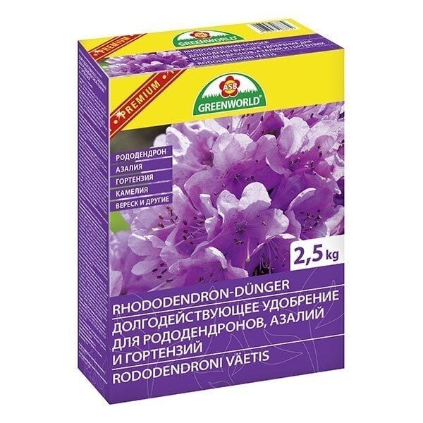 Rododendronite väetis 2,5kg ASB Greenworld цена и информация | Kuivväetised | kaup24.ee