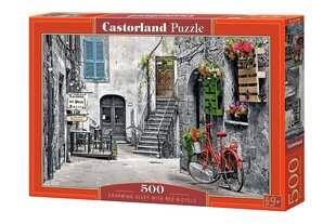 Pusle Puzzle Castorland Charming Alley with Red Bicycle, 500 tk. hind ja info | Pusled | kaup24.ee