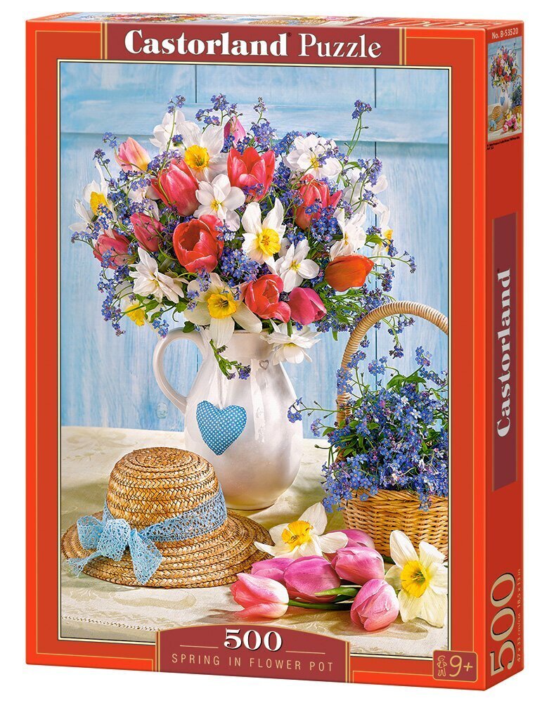 Pusle Castorland Spring In Flower Pot, 500 tk. hind ja info | Pusled | kaup24.ee
