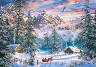 Pusle Castorland Mountain Christmas, 1000 tk. hind ja info | Pusled | kaup24.ee