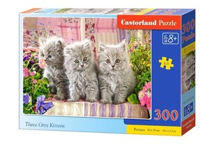 Pusle Castorland Three Grey Kittens, 300 tk. цена и информация | Пазлы | kaup24.ee