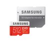 Samsung EVO PLUS 512GB MicroSD adapteriga (MB-MC512HA/EU) hind ja info | Fotoaparaatide mälukaardid | kaup24.ee