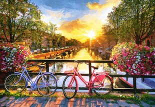 Pusle Castorland Picturesque Amsterdam with Bicycles 1000 tk. hind ja info | Pusled | kaup24.ee